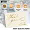 Better Office Products Wedding Thank You Cards in Metallic Gold W/Envelopes, 4in. x 6in. Blank Cards, 50PK 64644 - alternate 4